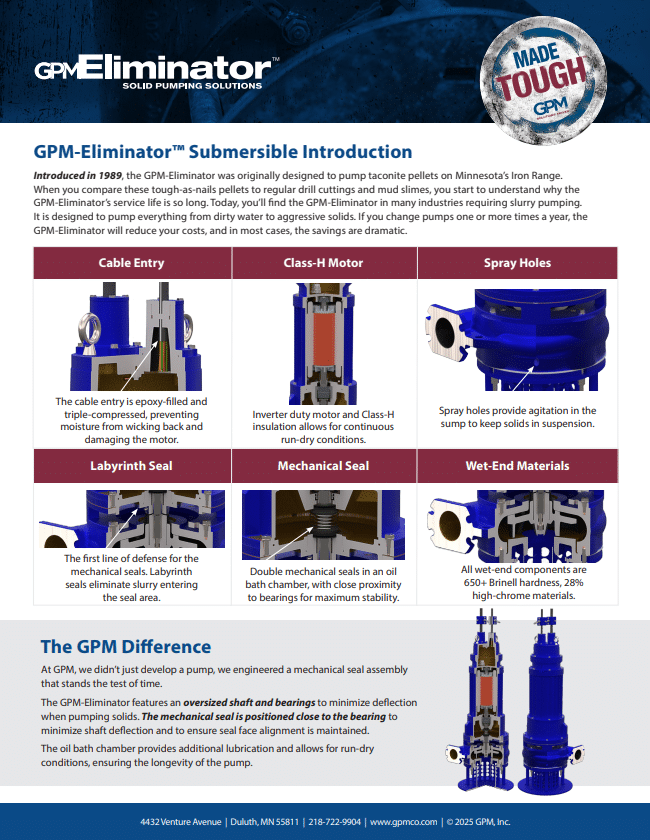 thumbnail depicting the Submersible Pump Overview Flyer
