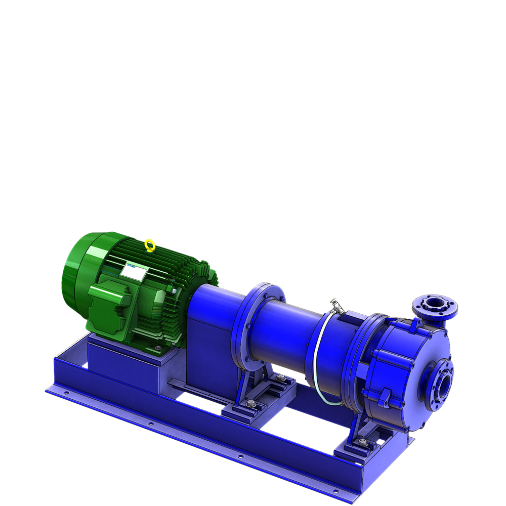 A GPM-Eliminator™ horizontal slurry pump on a transparent background.