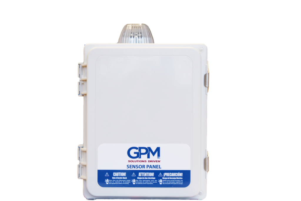 NEMA 4X rated GPM Sensor Panel