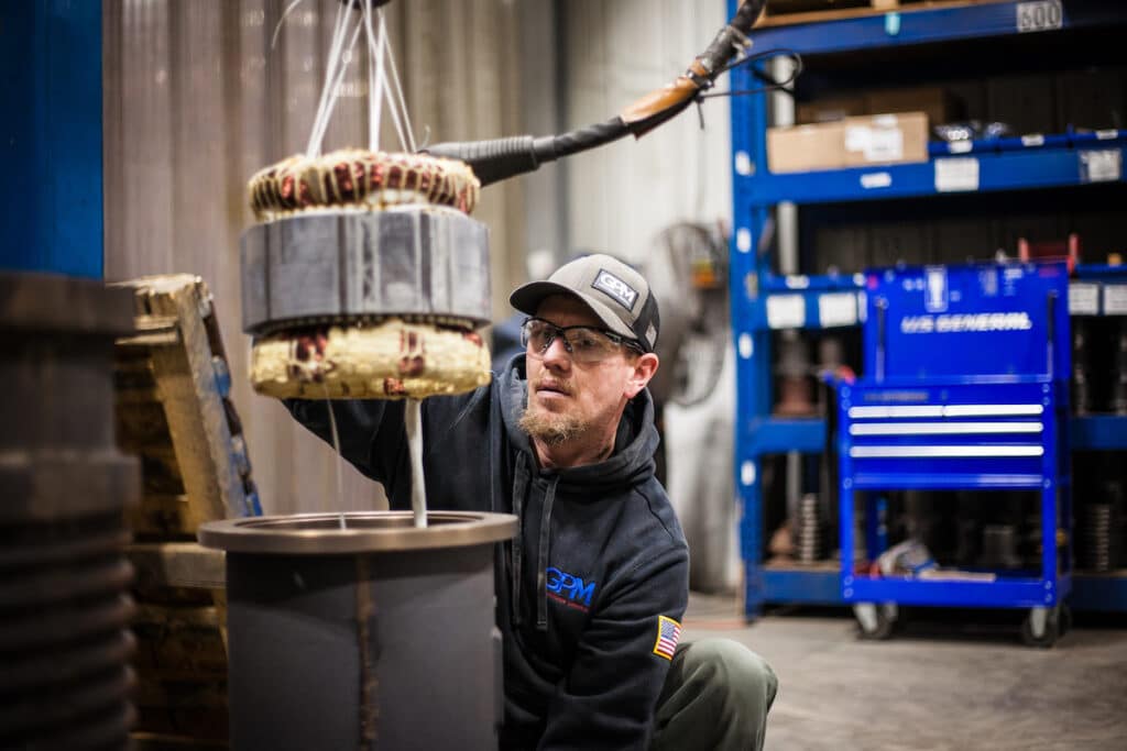 GPM Electric Industrial Pump Motor Repair