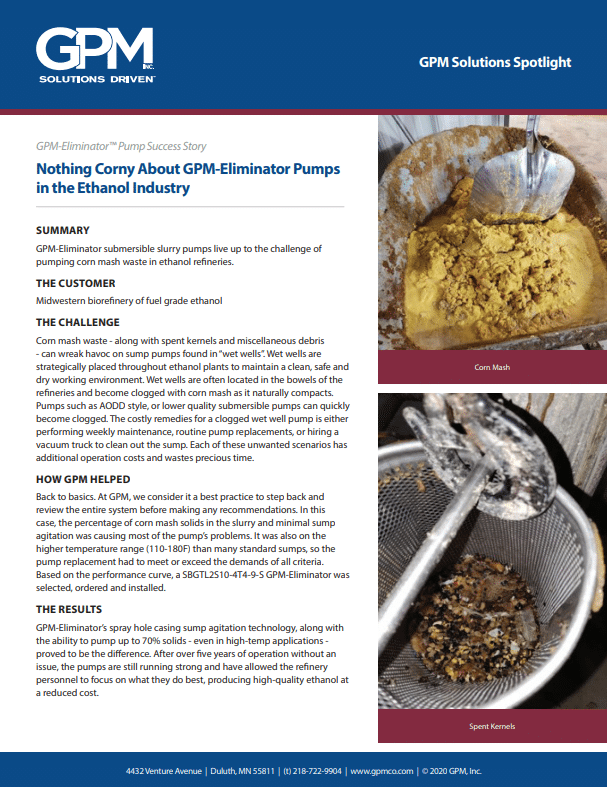 Download the Corn Mash Processing Case Study for Fuel & Ethanol