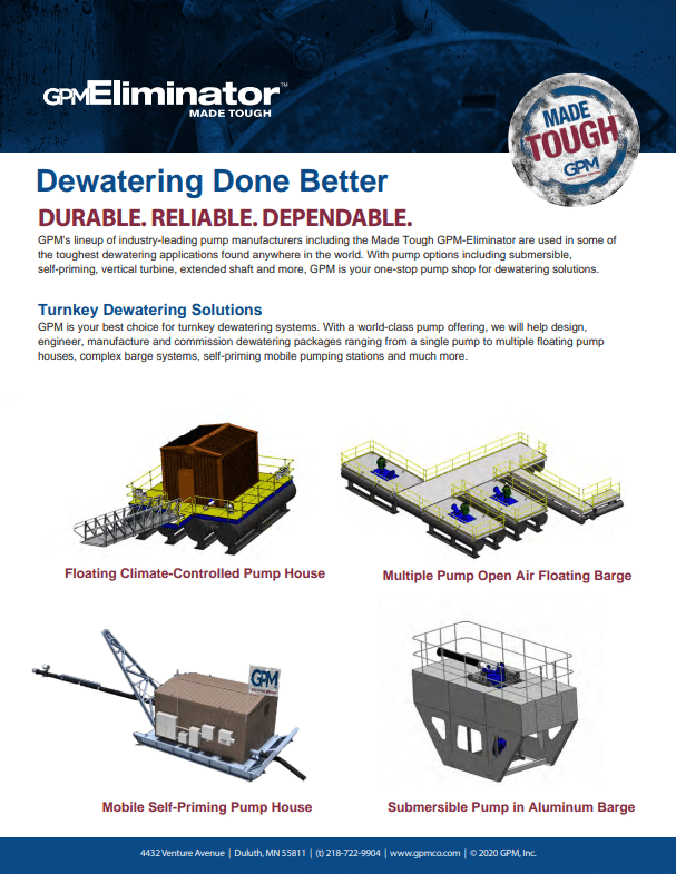Download the Dewatering Done Better Flyer