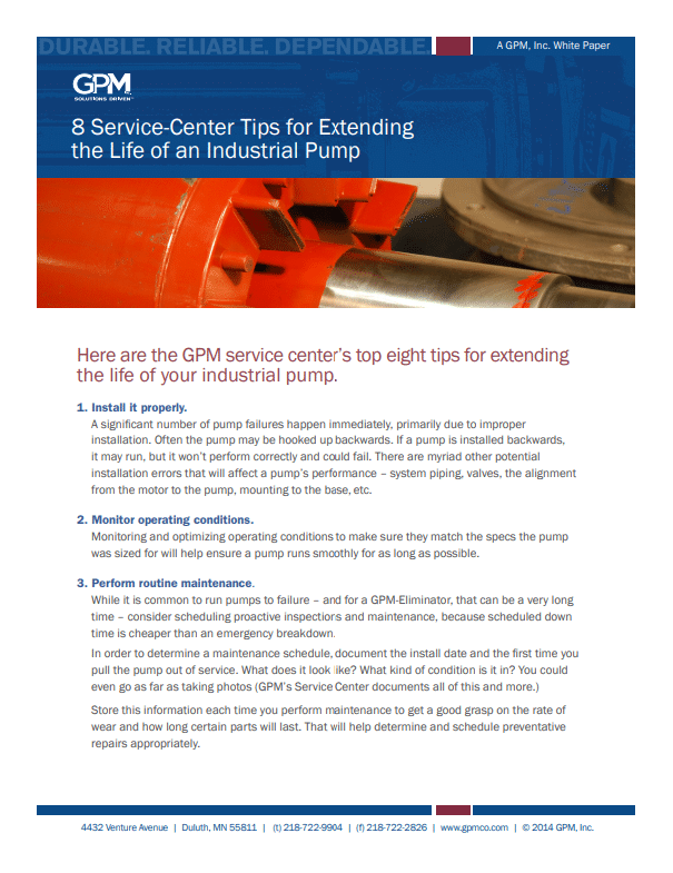 Download the Extending the Life of an Industrial Pump White Paper