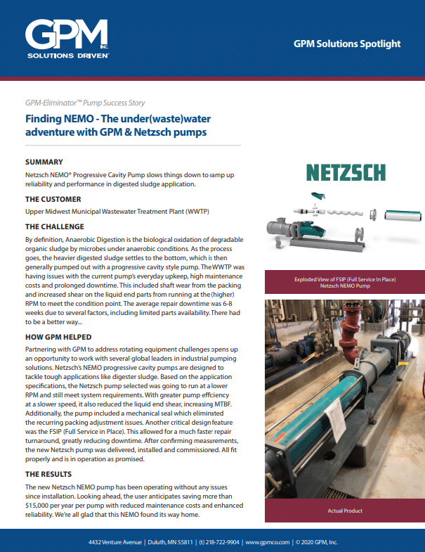 Download the Netzsch NEMO pump Case Study
