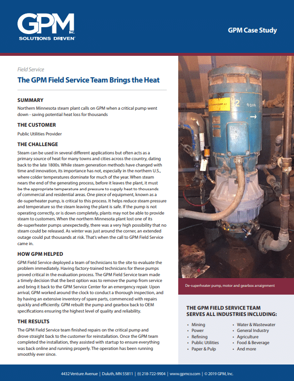 Download the Steam Plant Field Service Case Study