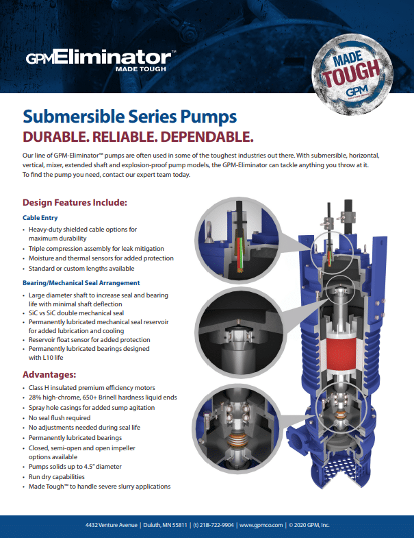 Download the GPM-Eliminator Submersible Pump Overview Flyer