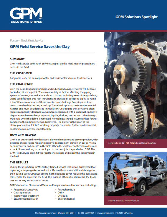 Download the Vacuum Truck Field Service Case Study
